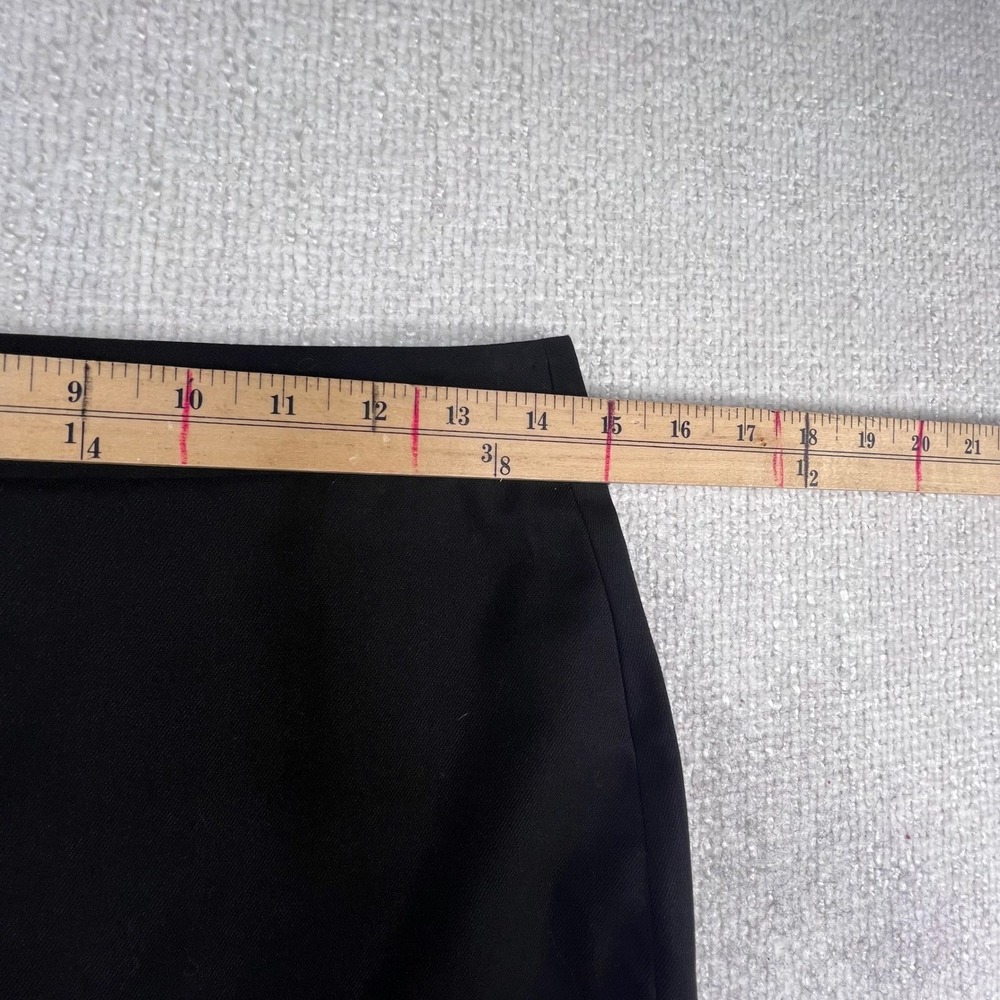Banana Republic Black Stretch‎ Pencil Skirt Womens 4 Petite Lined Knee Length - Picture 3 of 7